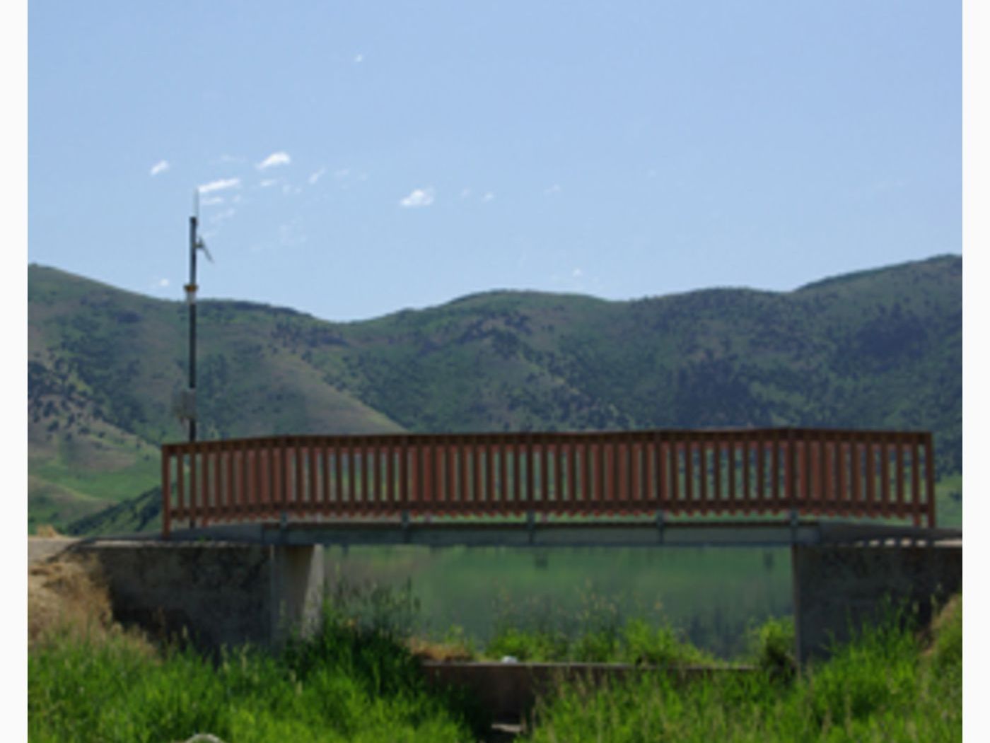 *Reservoir inlet*Reservoir inlet, culvert view*Reservoir spillway
