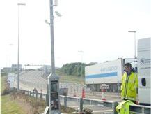 Terminal complex on British side of Channel Tunnel*Mouth of Chunnel*Loading and unloading facilities*Installing instruments on British side*Installing instruments on British side*Road-temperature sensor on British side*Instruments on French side*Instruments on French side*Instruments on French side*Instruments on French side