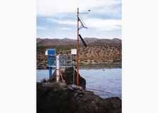 An AIC hydrometeorological station monitors conditions in a remote, arid area of Argentina.