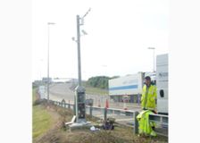 Terminal complex on British side of Channel Tunnel*Mouth of Chunnel*Loading and unloading facilities*Installing instruments on British side*Installing instruments on British side*Road-temperature sensor on British side*Instruments on French side*Instruments on French side*Instruments on French side*Instruments on French side