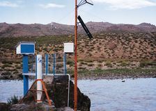 An AIC hydrometeorological station monitors conditions in a remote, arid area of Argentina.